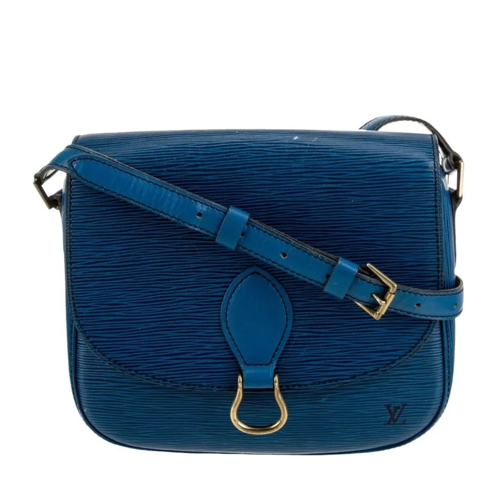 Louis Vuitton Epi Saint Cloud GM Blue Crossbody Bag